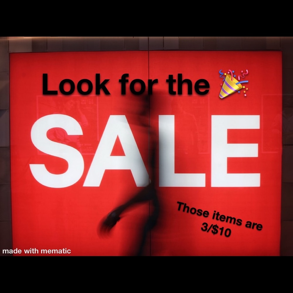 SALE 3/$10